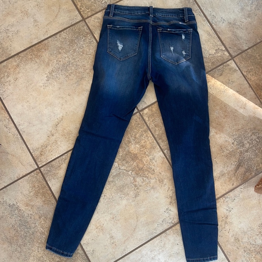 Kancan Skinny Button Fly Jeans